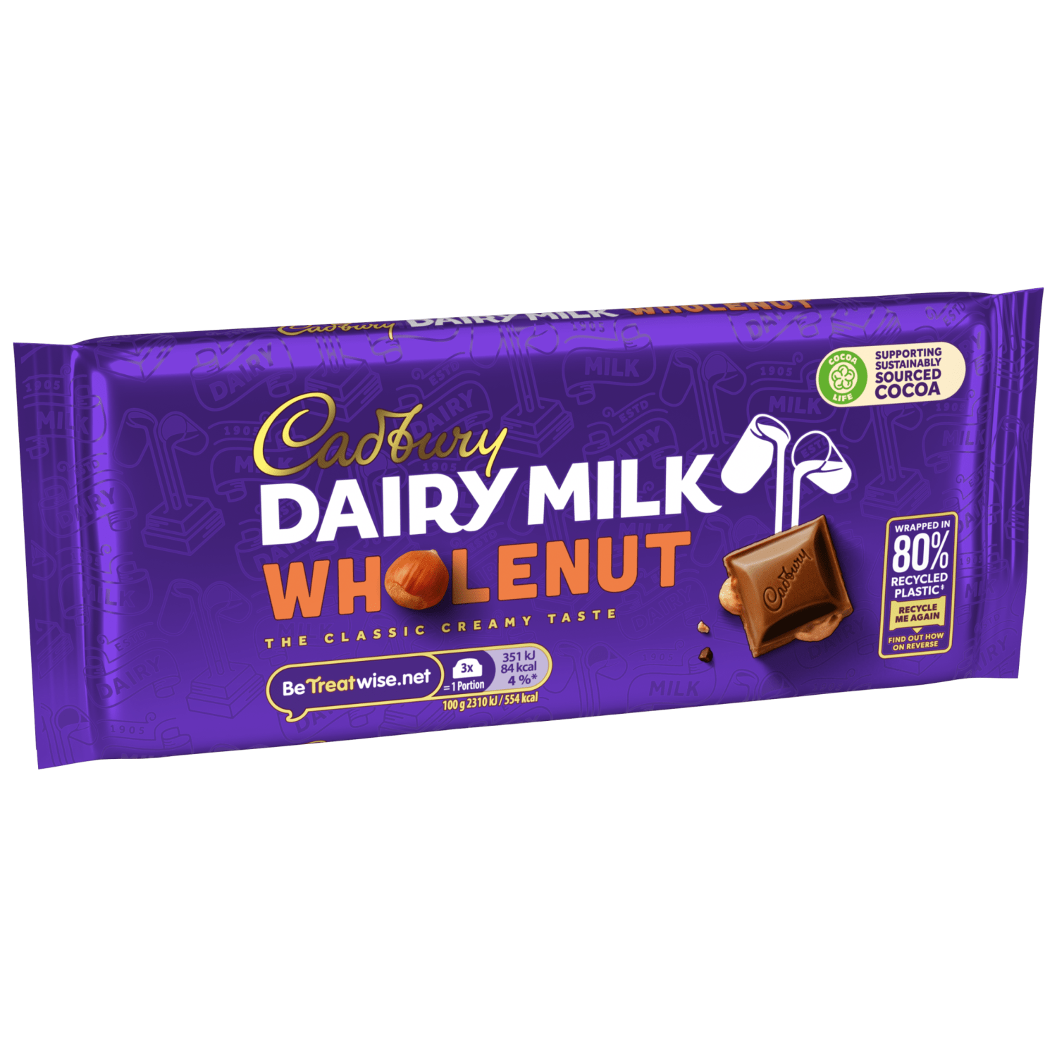 Cadbury Dairy Milk Wholenut 120g - UK Food & Drink - 7622300735951