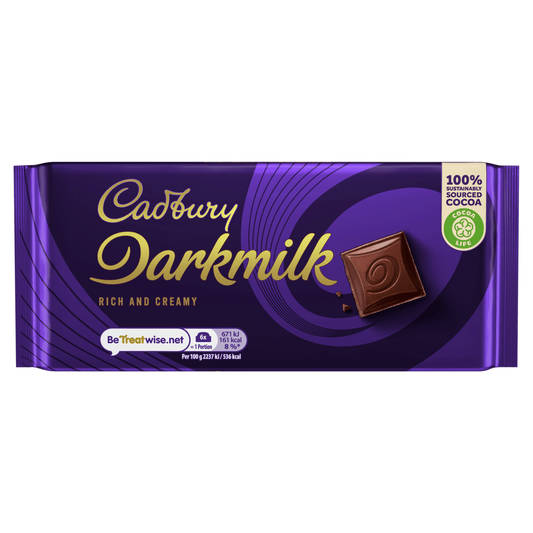 Cadbury Darkmilk 90g - UK Food & Drink - 7622201700294