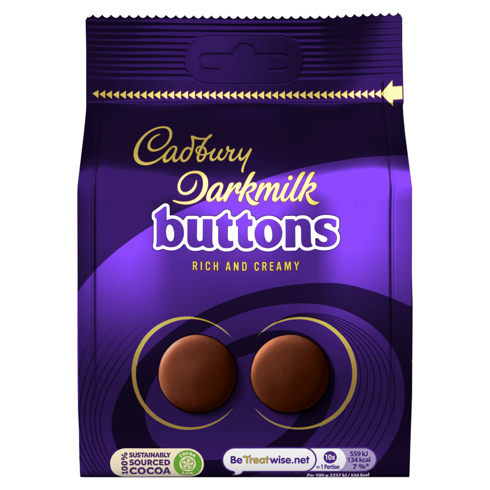 Cadbury Darkmilk Buttons 105g - UK Food & Drink - 7622201127534