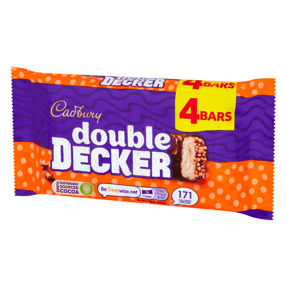 Cadbury Double Decker Chocolate Bar 149.2 Gr - UK Food & Drink - 7622201438630