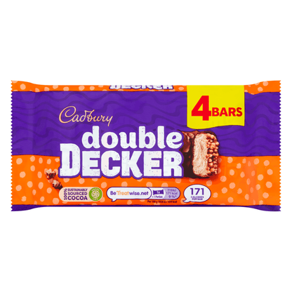 Cadbury Double Decker Chocolate Bar 149.2 Gr - UK Food & Drink - 7622201438630