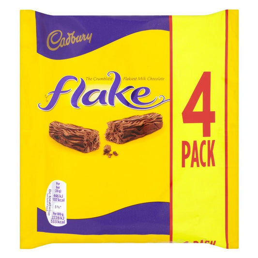 Cadbury Flake 80g 4 Pack - UK Food & Drink - 7622210989185