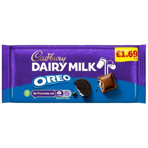 Cadbury Oreo Dairy Milk Pm 1.69 120G - UK Food & Drink - 7622202278617