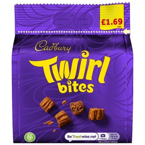 Cadbury Twirl Bites Pm 1.69 85G - UK Food & Drink - 7622202276170