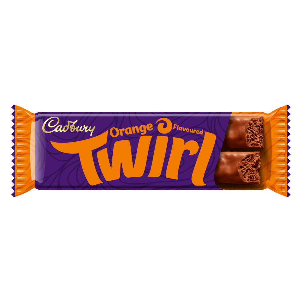 Cadbury Twirl Orange Chocolate Bar 43 Gr - UK Food & Drink - 7622201440176