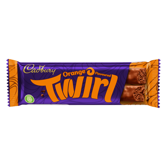 Cadbury Twirl Orange Chocolate Bar 43 Gr - UK Food & Drink - 7622201440176