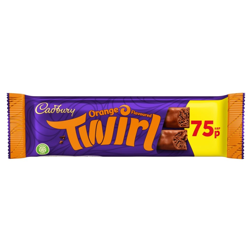 Cadbury Twirl Orange Pm 75P 43G - UK Food & Drink - 7622202240348