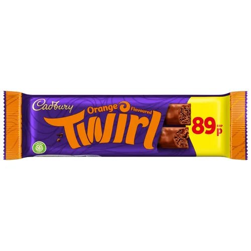 Cadbury Twirl Orange Pm 89P 43G - UK Food & Drink - 7622202275517