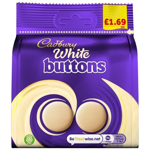 Cadbury White Buttons 85G - UK Food & Drink - 7622202276293
