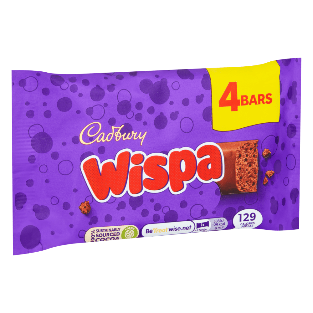 Cadbury Wispa Chocolate Bar 94.8 Gr - UK Food & Drink - 7622201461201