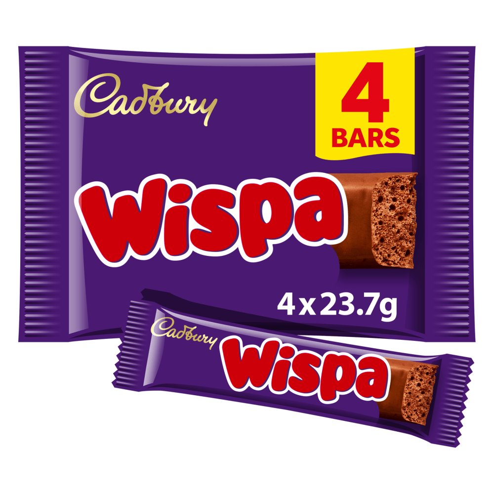 Cadbury Wispa Chocolate Bar 94.8 Gr - UK Food & Drink - 7622201461201