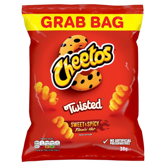 Cheetos Twisted Sweet & Spicy 38G - UK Food & Drink - 5000328028699