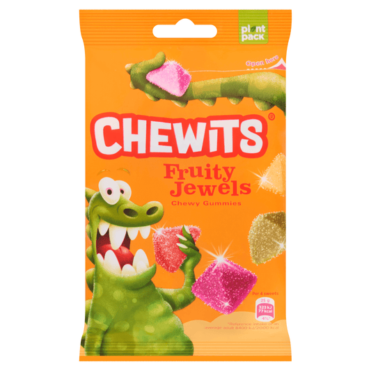 Chewits Fruity Jewels Chewy Gummies 125g - UK Food & Drink - 5060072652380