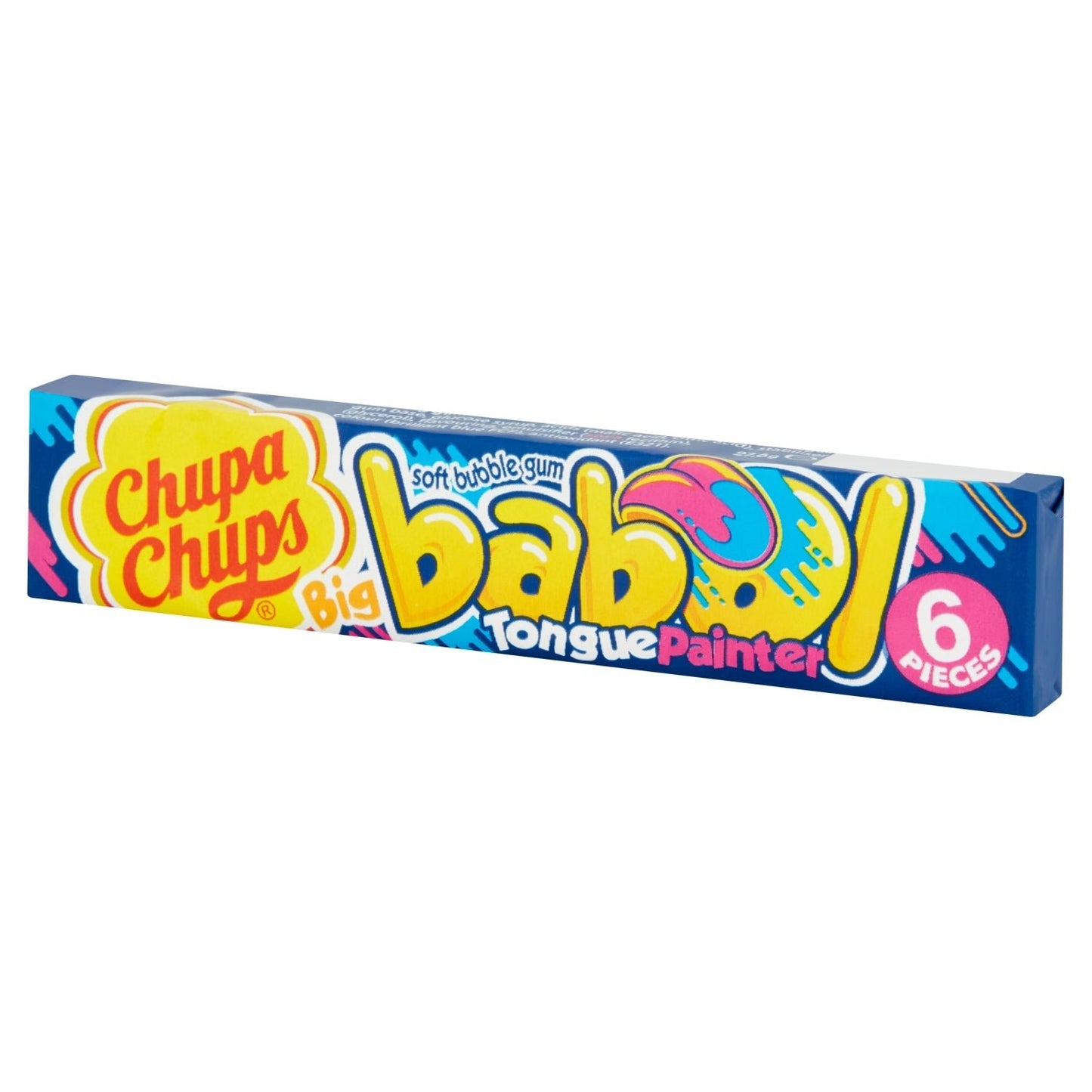 Chupa Chups Big Babol Blue Raspberry Flavour Soft Bubble Gum 6 Pieces 27.6g - UK Food & Drink - 80871651