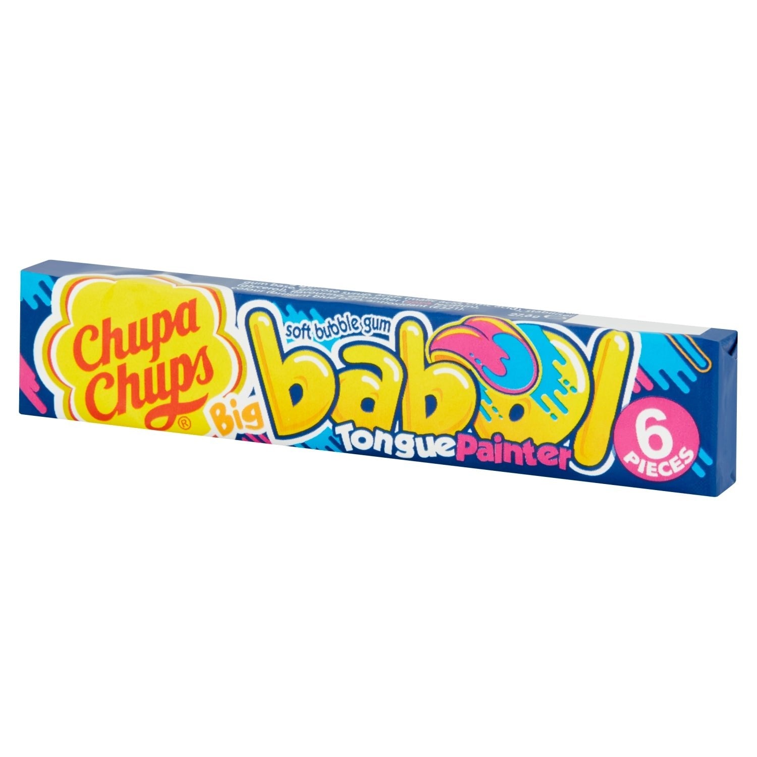 Chupa Chups Big Babol Blue Raspberry Flavour Soft Bubble Gum 6 Pieces 27.6g - UK Food & Drink - 80871651