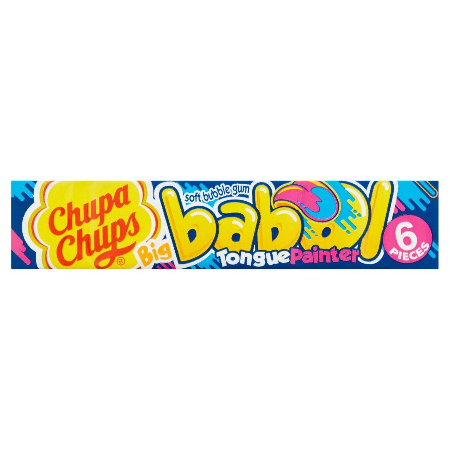 Chupa Chups Big Babol Blue Raspberry Flavour Soft Bubble Gum 6 Pieces 27.6g - UK Food & Drink - 80871651