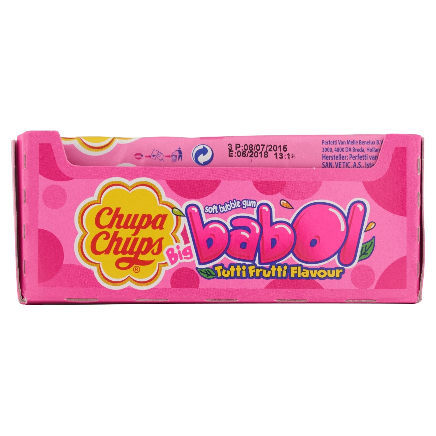 Chupa Chups Big Babol Tutti Frutti Flavour Soft Bubble Gum - 27.6g / 6 Pieces - UK Food & Drink - 80759096