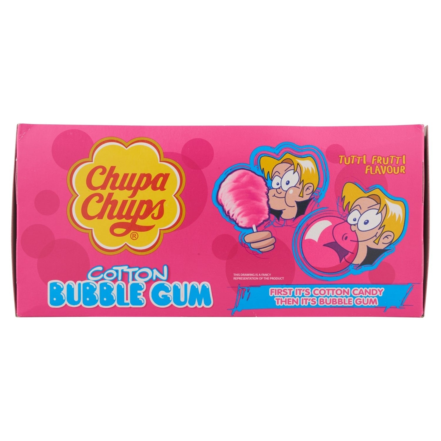 Chupa Chups Cotton Bubble Gum Tutti Frutti Flavour 11g - UK Food & Drink - 4602606003568