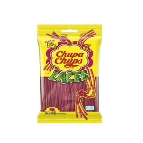 Chupa Chups Strawberry Laces - UK Food & Drink - 8003440927373