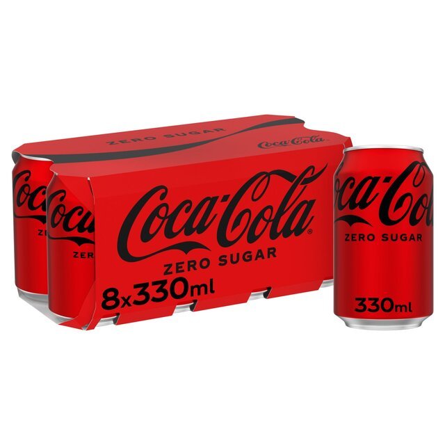 Coca - Cola Zero Sugar 8 x 330ml - UK Food & Drink - 5449000031341