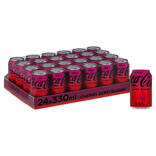 Coca - Cola Zero Sugar Cherry 330ml - UK Food & Drink - 5449000195364