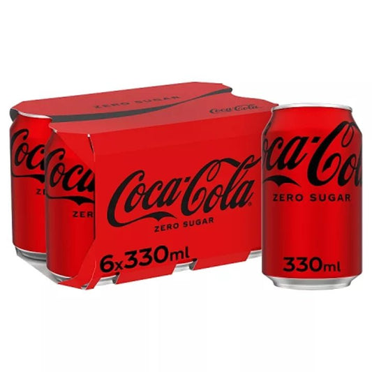 Coca Cola Zero Sugar Pm 3.39 6X330Ml - UK Food & Drink - 5017726449469