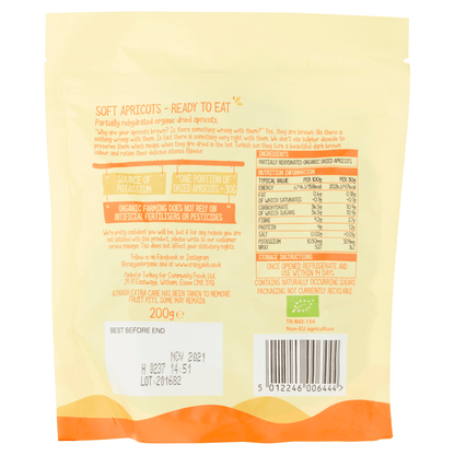 Crazy Jack Organic Soft Apricots 200g - UK Food & Drink - 5012246006444