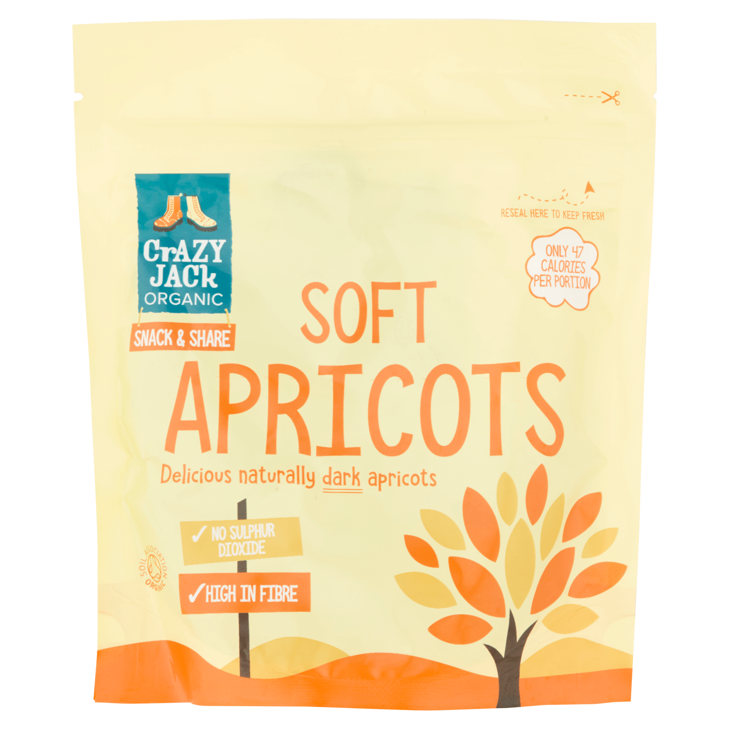 Crazy Jack Organic Soft Apricots 200g - UK Food & Drink - 5012246006444