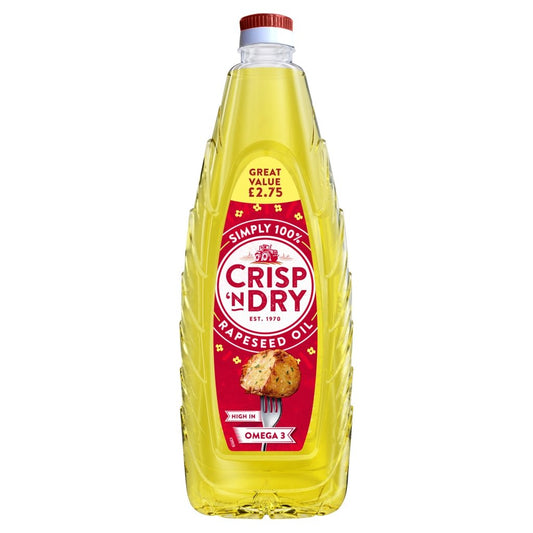 Crisp 'n Dry Rapeseed Oil 1 Litre - UK Food & Drink - 5000232034991