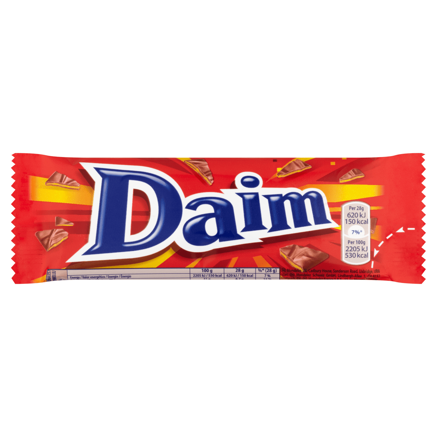 Daim Milk Chocolate Bar 28 Gr - UK Food & Drink - 7310511803001