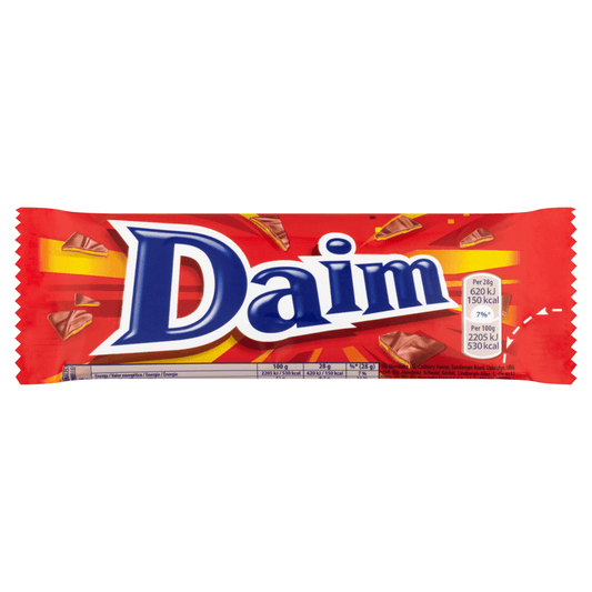 Daim Milk Chocolate Bar 28 Gr - UK Food & Drink - 7310511803001