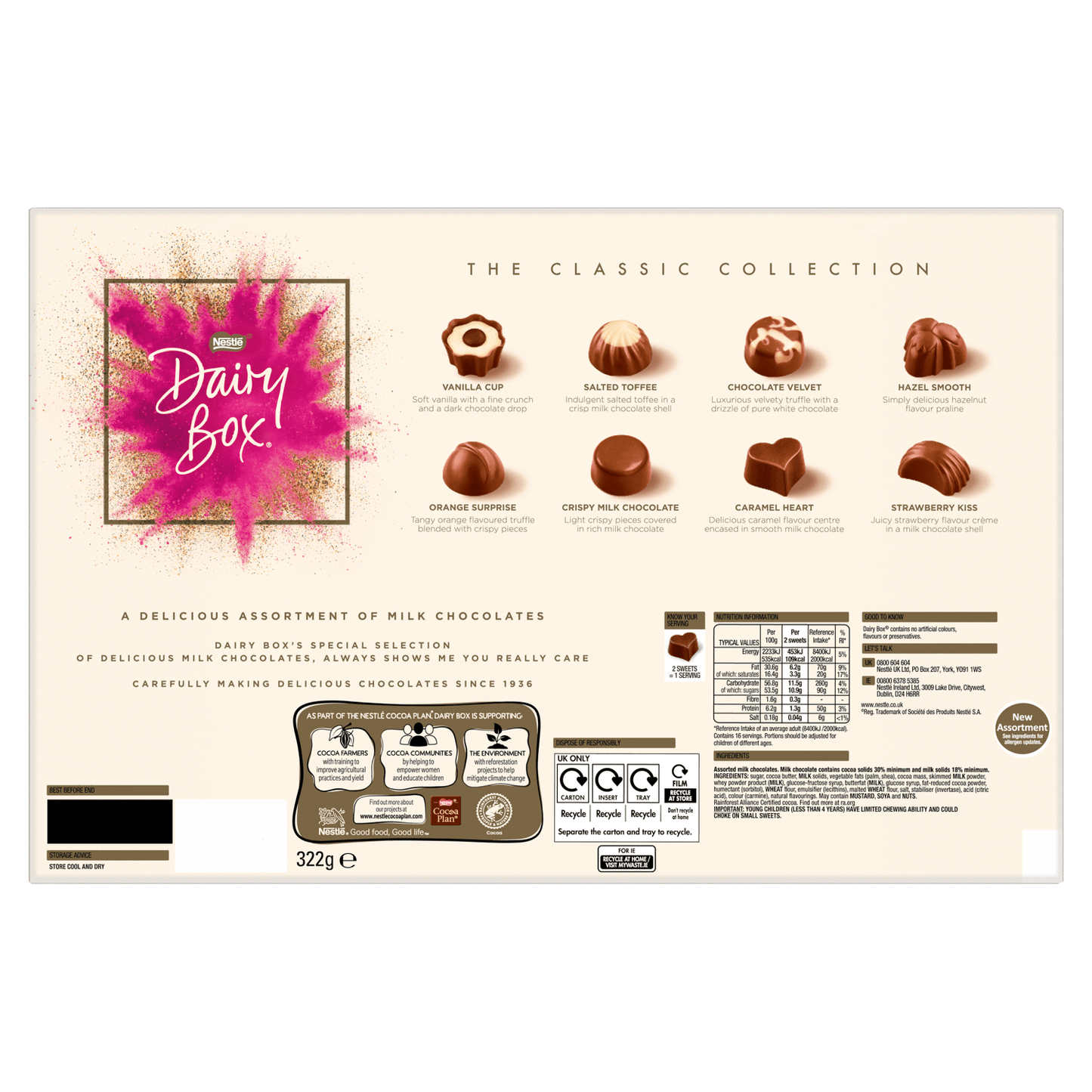 Dairy Box The Classic Collection 322g - UK Food & Drink - 8445291082007