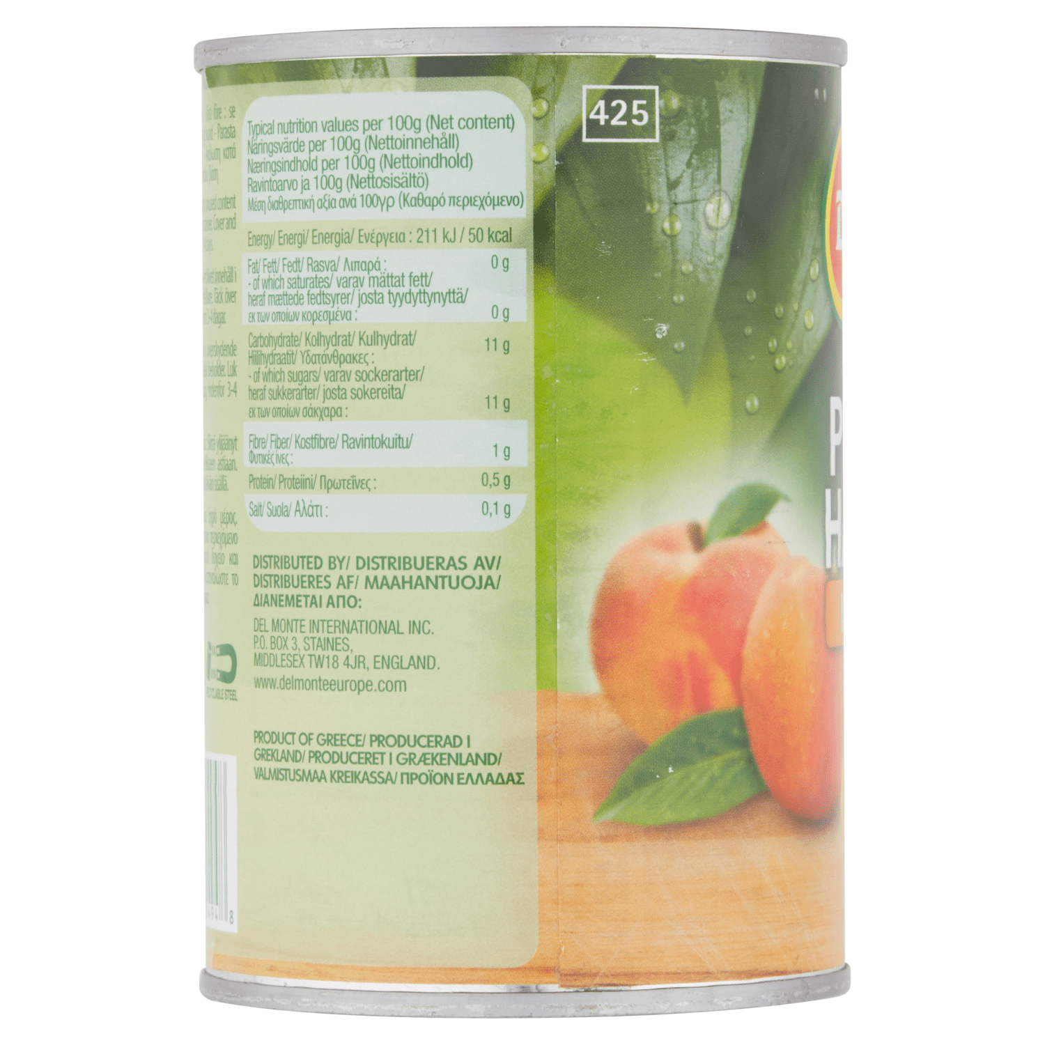 Del Monte Peach Halves in Juice 415g - UK Food & Drink - 24000124948