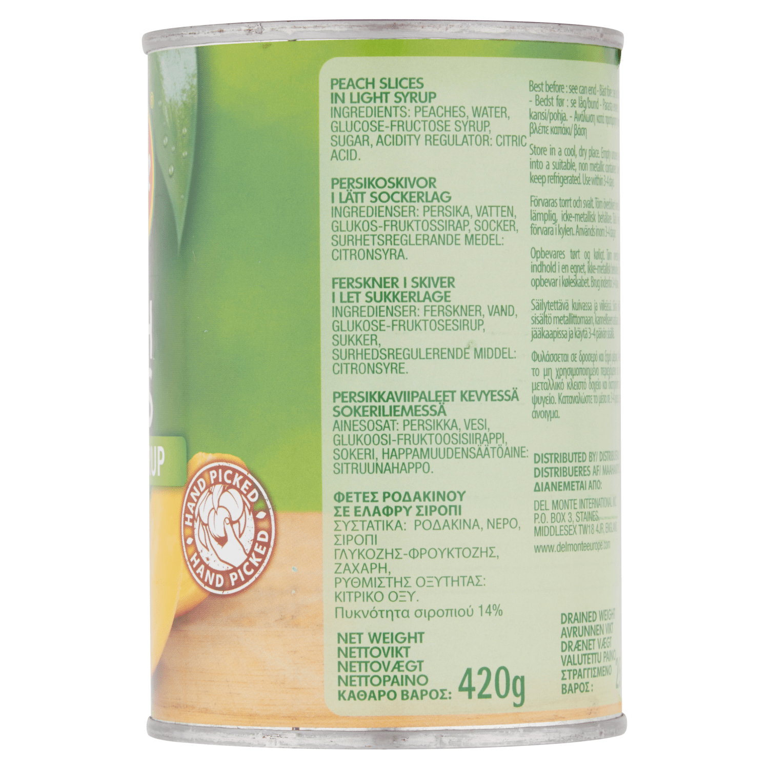 Del Monte Peach Slices in Light Syrup 420g - UK Food & Drink - 24000025993