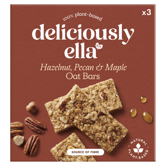 Deliciously Ella Hazelnut, Pecan & Maple Oat Bars 3 x 50g - UK Food & Drink - 5060482841992