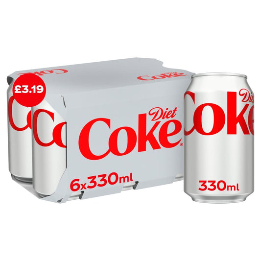 Diet Coke Can Pm 3.19 6 X 330Ml - UK Food & Drink - 5000112674996