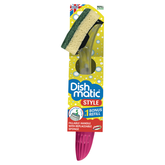 Dishmatic Style Fillable Washing Up Handle and Bonus Refill - UK Food & Drink - 5013931016366