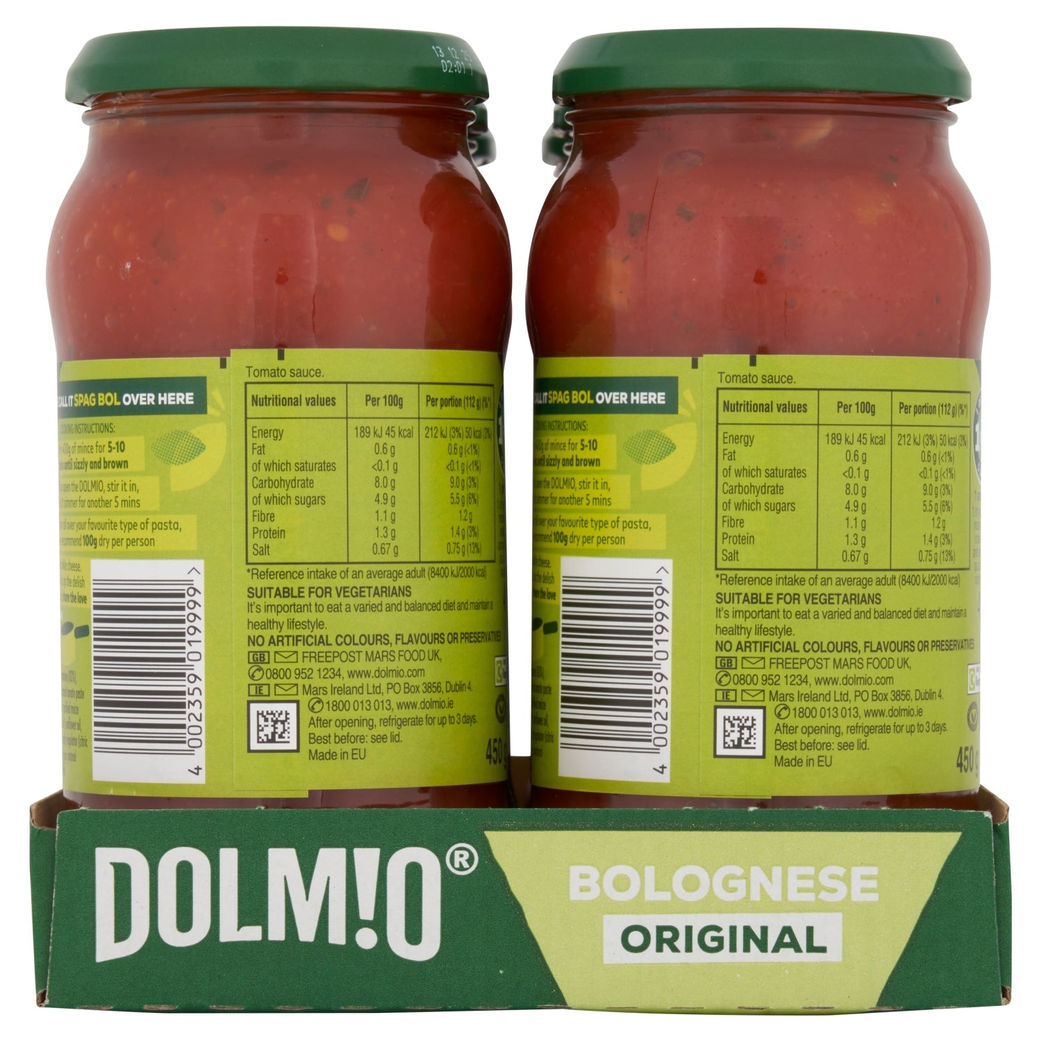 Dolmio Original Sauce for Bolognese 450g - UK Food & Drink - 4002359019999