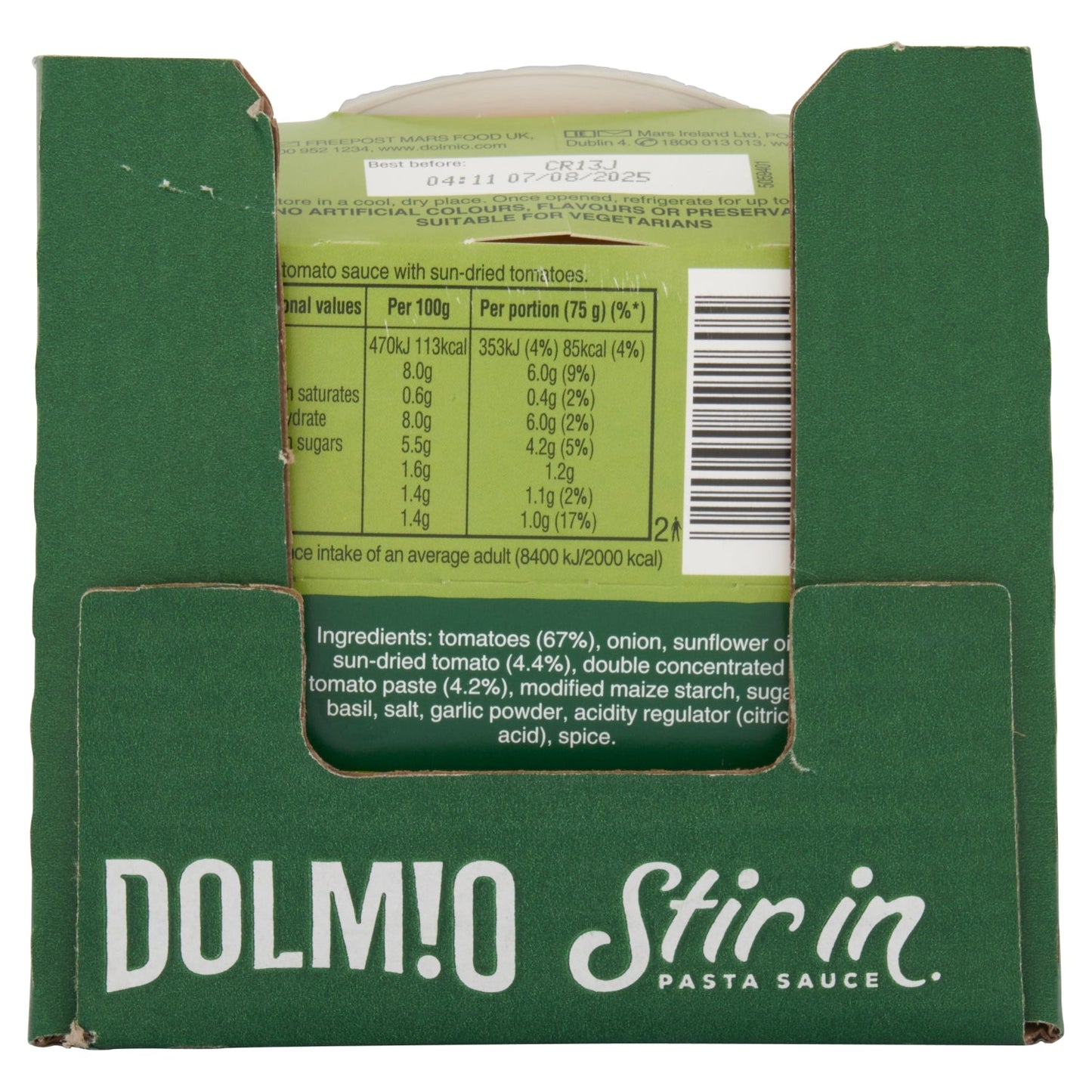 Dolmio Stir In Sun Dried Tomato Pasta Sauce 150g - UK Food & Drink - 5010034592605