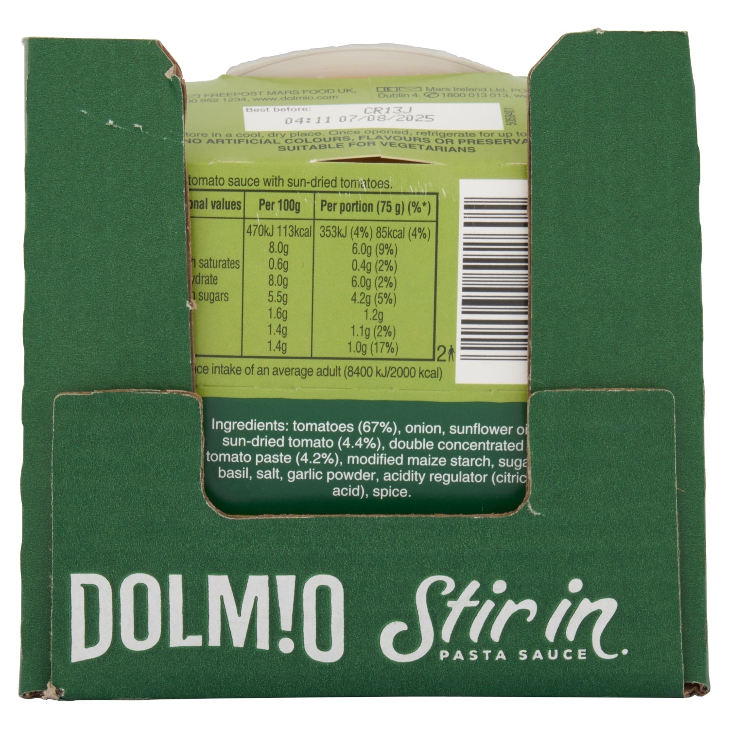 Dolmio Stir In Sun Dried Tomato Pasta Sauce 150g - UK Food & Drink - 5010034592605
