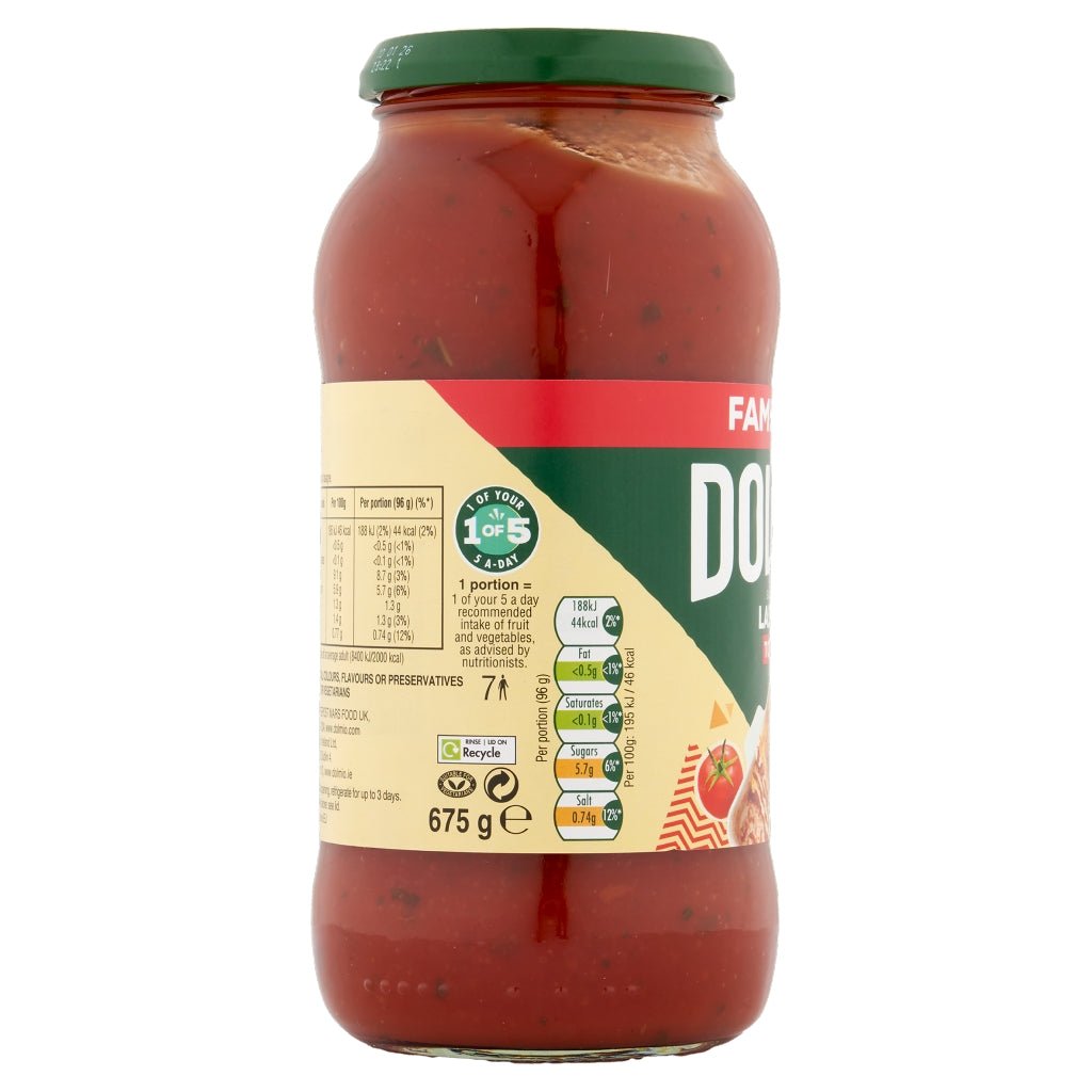 Dolmio Tomato Sauce for Lasagne 675g - UK Food & Drink - 4002359020162