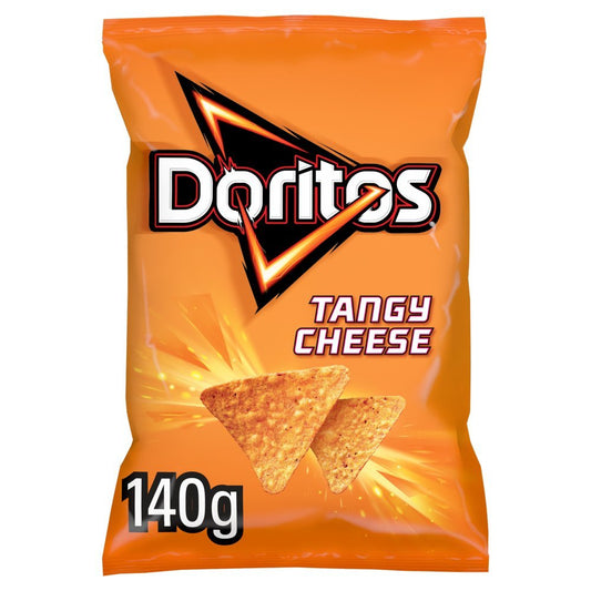 Doritos Tangy Cheese Tortilla Chips Sharing Bag Crisps 140g - UK Food & Drink - 5000328025858