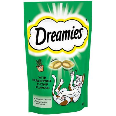 Dreamies with Irresistible Catnip Flavour 60g - UK Food & Drink - 5998749142356