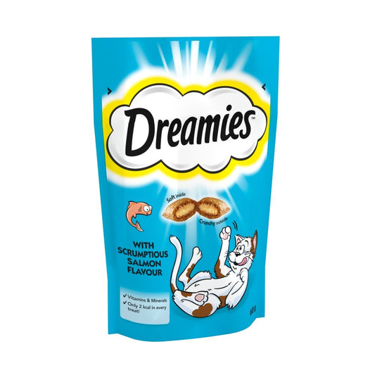 Dreamies with Scrumptious Salmon 60g - UK Food & Drink - 4008429037962