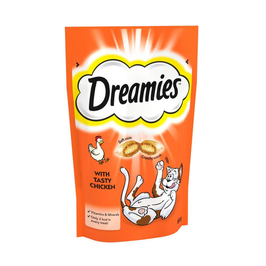 Dreamies with Tasty Chicken 60g - UK Food & Drink - 4008429037894