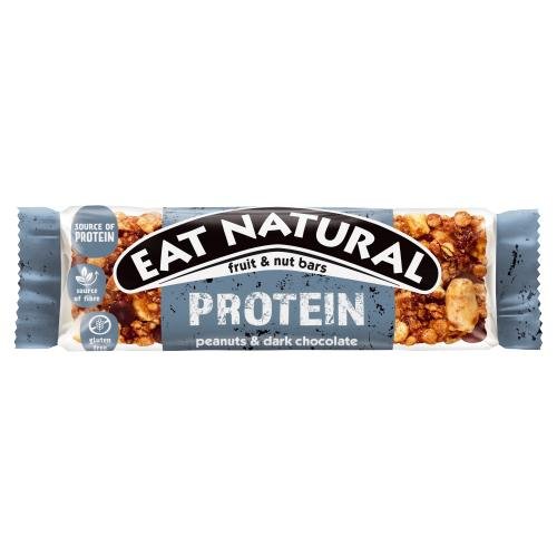 Eat Natural Protein Peanuts & Dark Chocolate Fruit & Nut Bars 40g - UK Food & Drink - 8000500416983
