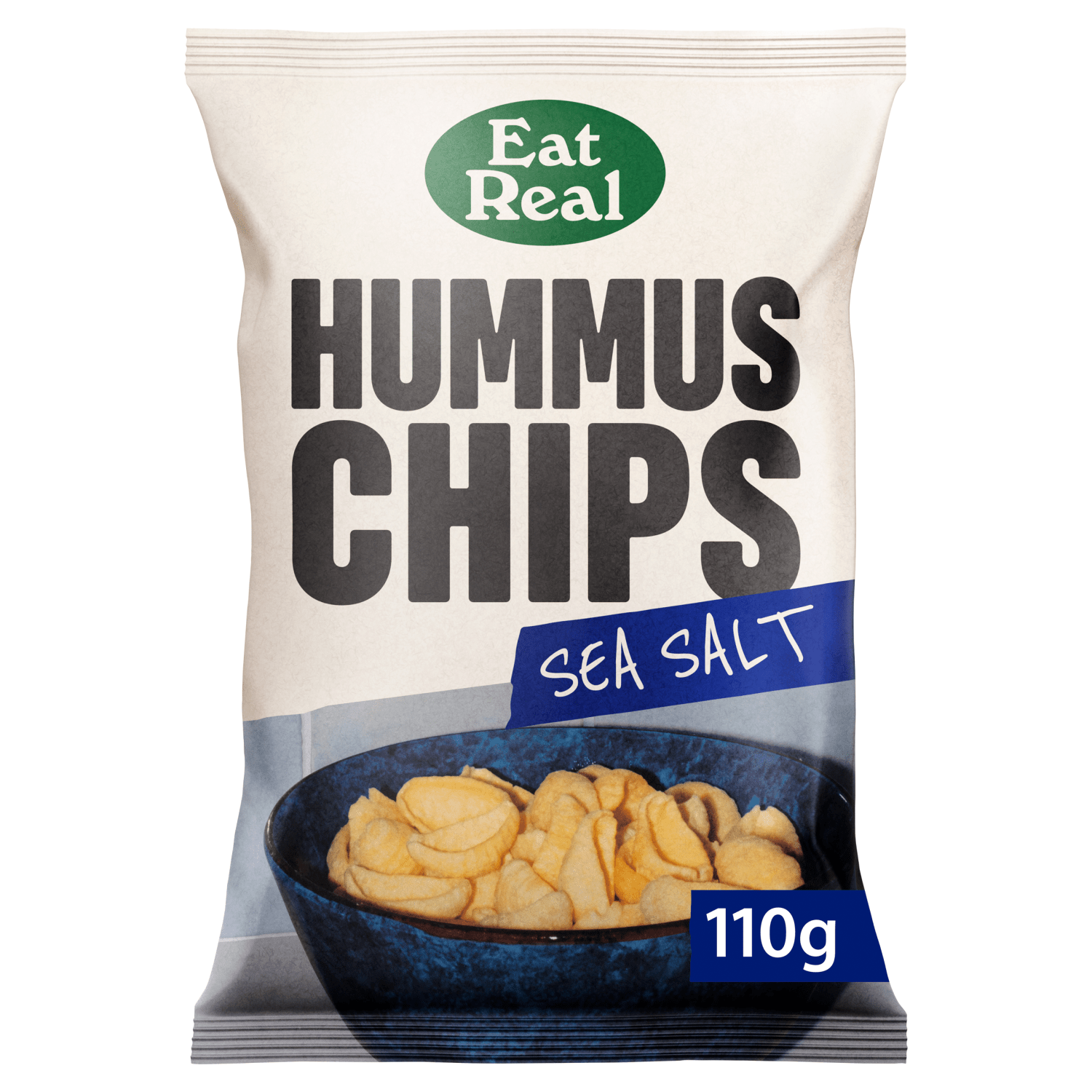 Eat Real Hummus Chips Sea Salt 110g - UK Food & Drink - 5060878780362