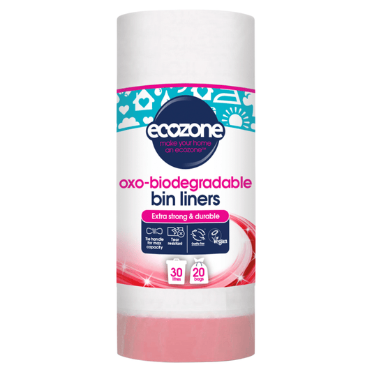 Ecozone 20 Oxo - Biodegradable Bin Liners Bags 30 Litres - UK Food & Drink - 5060101534250