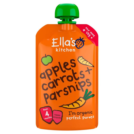 Ella's Kitchen Apples Carrots + Parsnips from 4 Months 120g - UK Food & Drink - 5060107330214