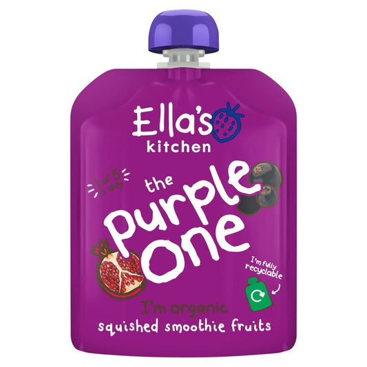 Ella's Kitchen The Purple One Squished Smoothie Fruits 90g - UK Food & Drink - 5060107330139